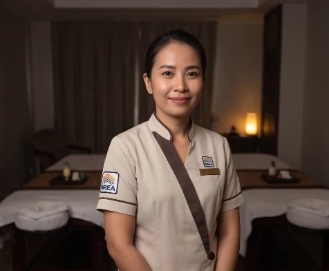 A hospitality team member in uniform